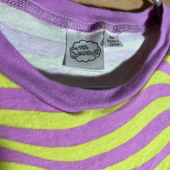 The Simpsons x Lisa Simpson Y2K, Womens S, Pink & Neon Yellow Cinch Psychedelic - Picture 3 of 8